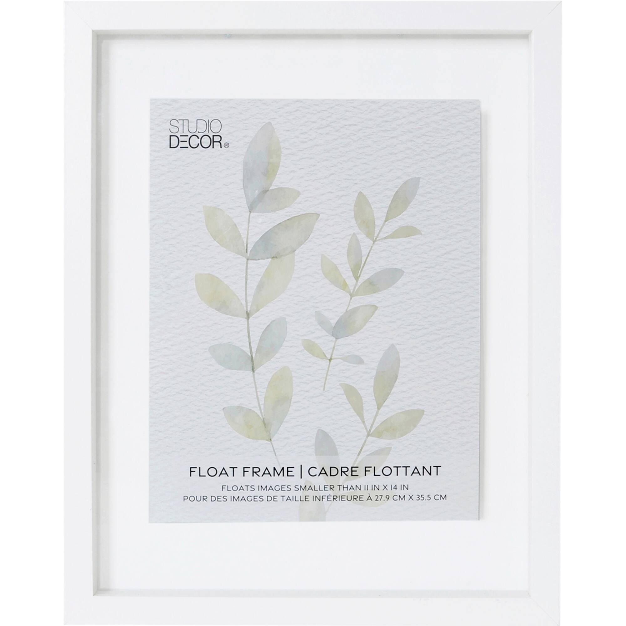 11" x 14" White Float Frame by Studio Décor®